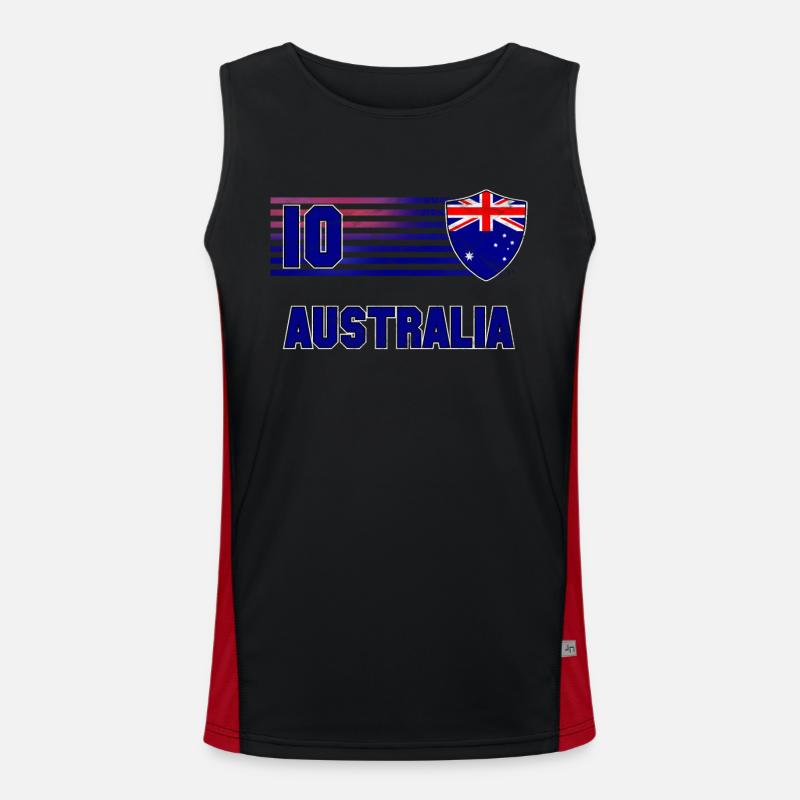 Australia Men's Functional Contrast Tank Top 