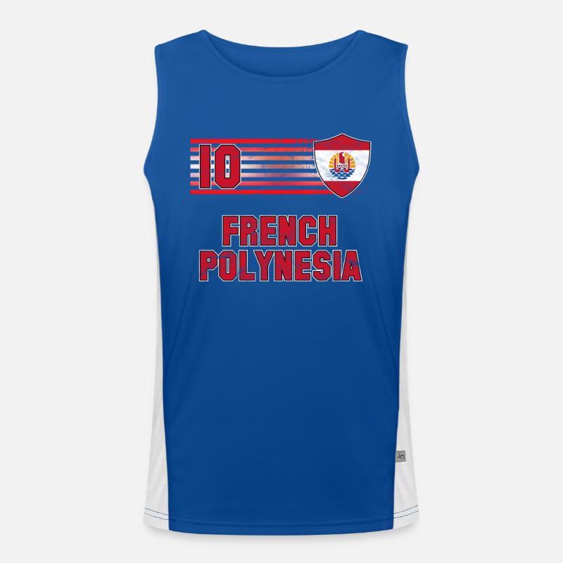 French Polynesia Men's Functional Contrast Tank Top 