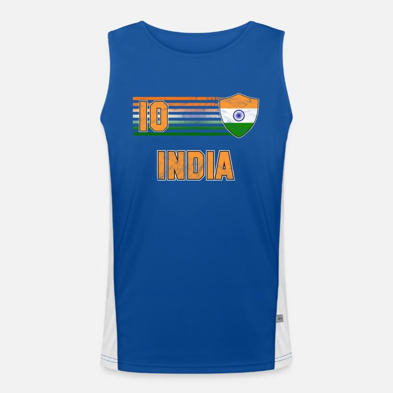 India Men's Functional Contrast Tank Top 