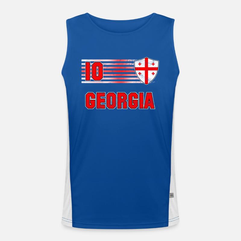 Georgien Funktionelles Kontrast-Tank Top für Männer 