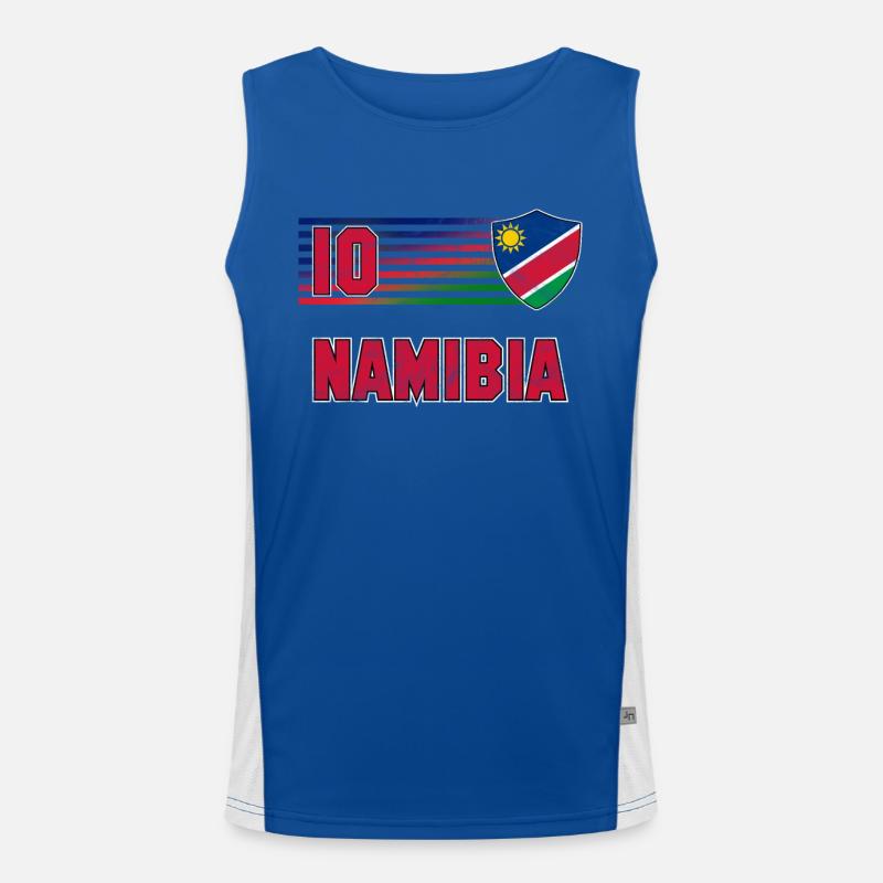 Namibia Funktionelles Kontrast-Tank Top für Männer 