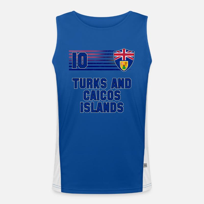 Turks and Caicos Islands Men's Functional Contrast Tank Top 