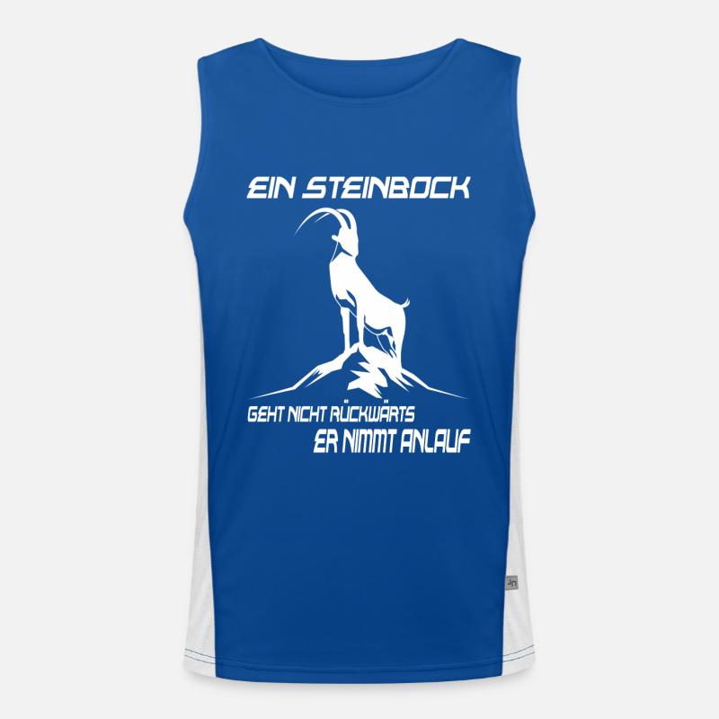 Sternzeichen Steinbock Dezember bis Januar Funktionelles Kontrast-Tank Top für Männer 