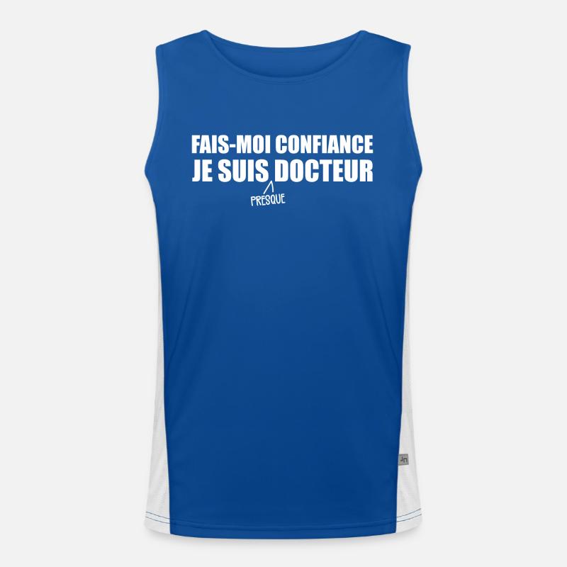 I'm Almost a Doctor Men's Functional Contrast Tank Top 