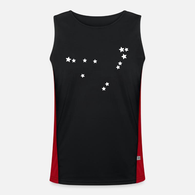 Sternbild Steinbock Funktionelles Kontrast-Tank Top für Männer 