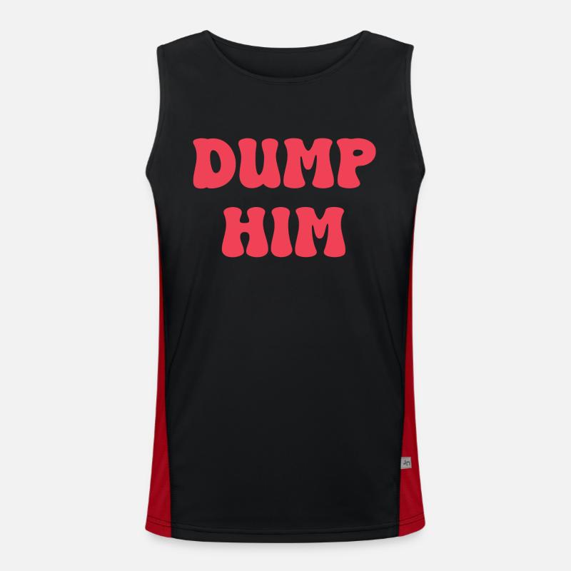 Dump Him Men's Functional Contrast Tank Top 