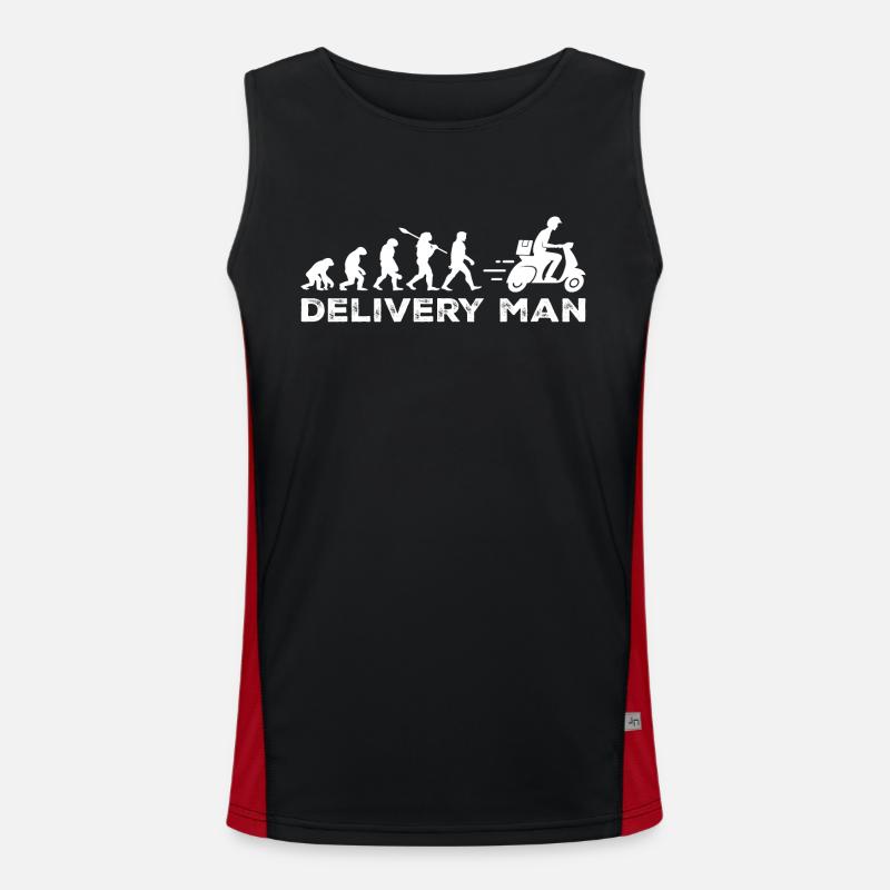 Die Entwicklung des Zustellers Funktionelles Kontrast-Tank Top für Männer 