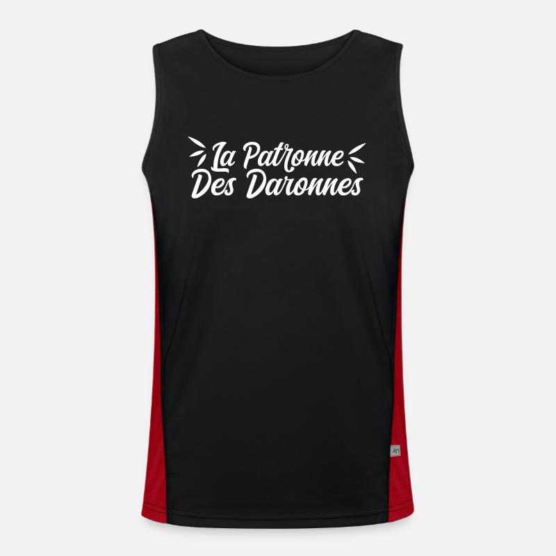 Der Schutzpatron der Daronnes Funktionelles Kontrast-Tank Top für Männer 