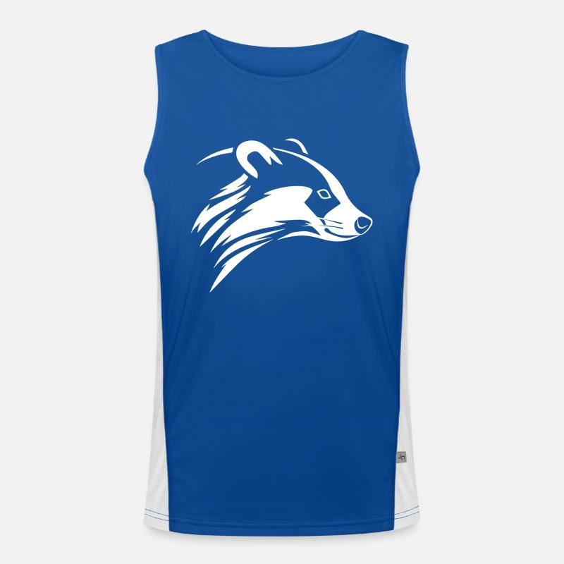 Dachs Funktionelles Kontrast-Tank Top für Männer 