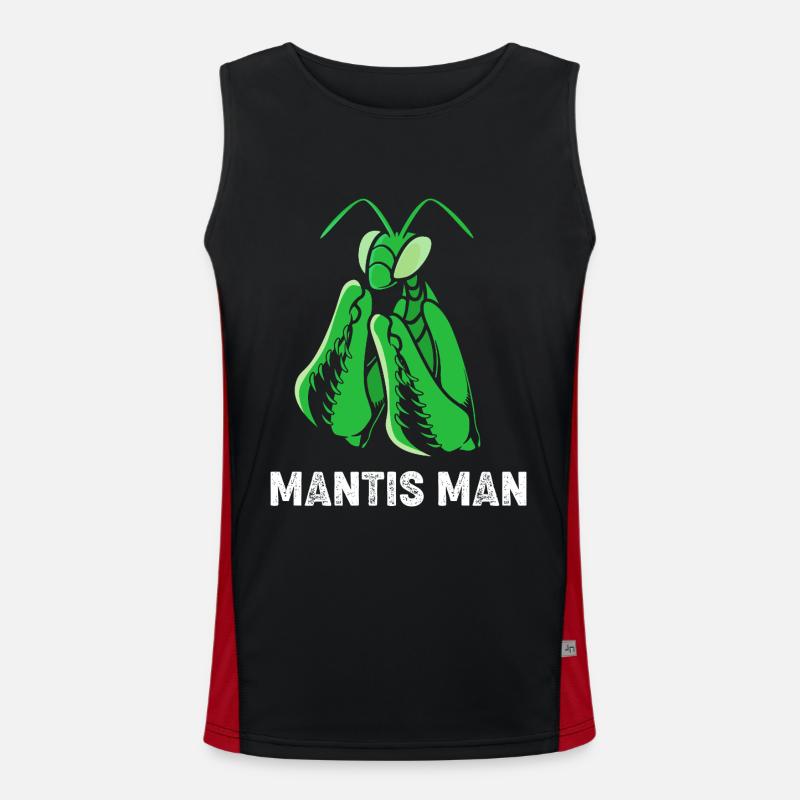 Gottesanbeter Gottesanbeterin Mantis Funktionelles Kontrast-Tank Top für Männer 