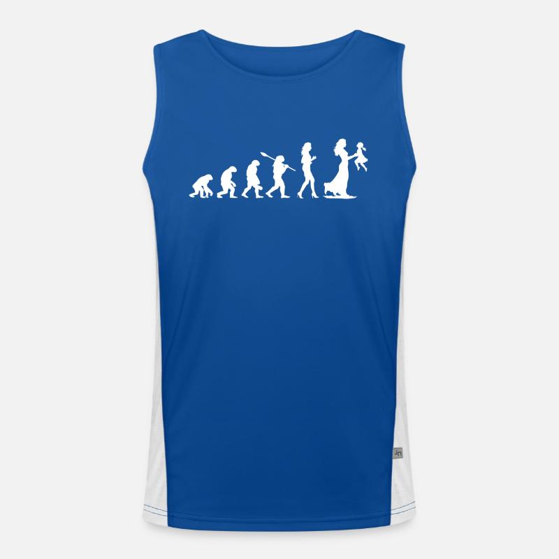 Mama Mother Evolution - Cadeau Future Maman Débardeur respirant contrasté Homme 
