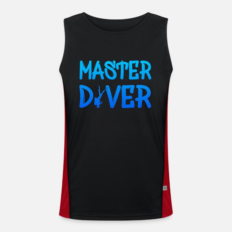 Master Diver Funktionelles Kontrast-Tank Top für Männer 