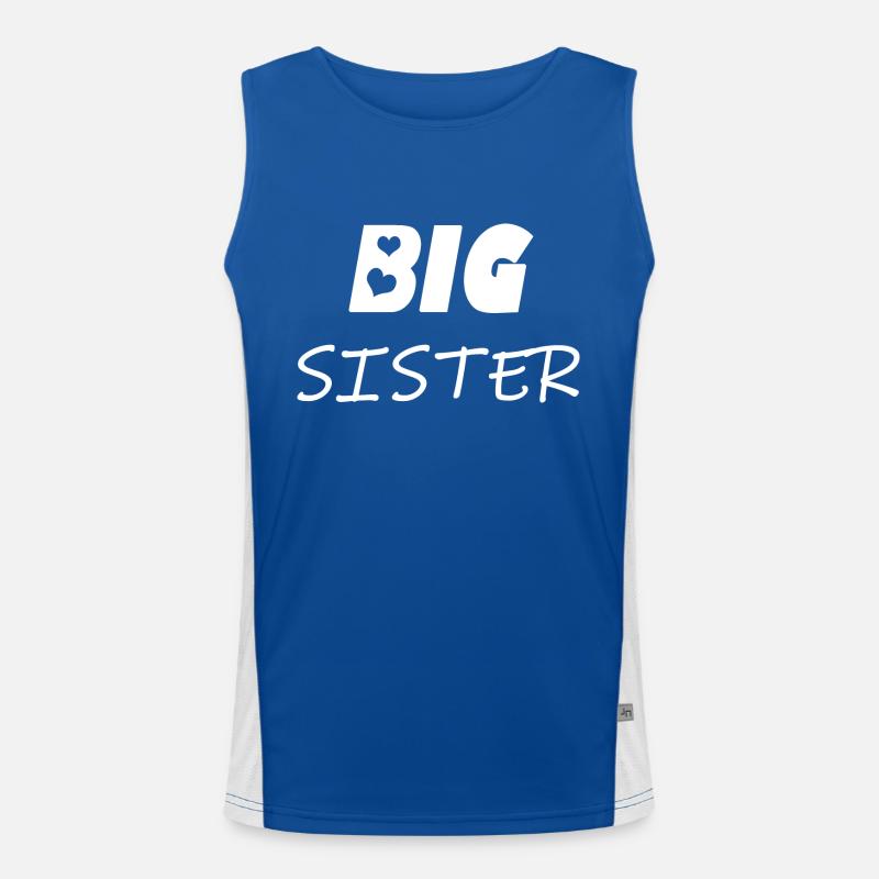 große Schwester Funktionelles Kontrast-Tank Top für Männer 