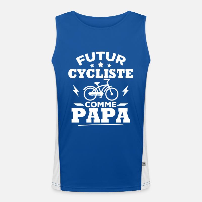 Futur cycliste comme papa Débardeur respirant contrasté Homme 