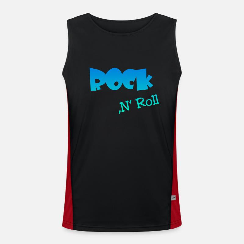 Rock n Roll Funktionelles Kontrast-Tank Top für Männer 
