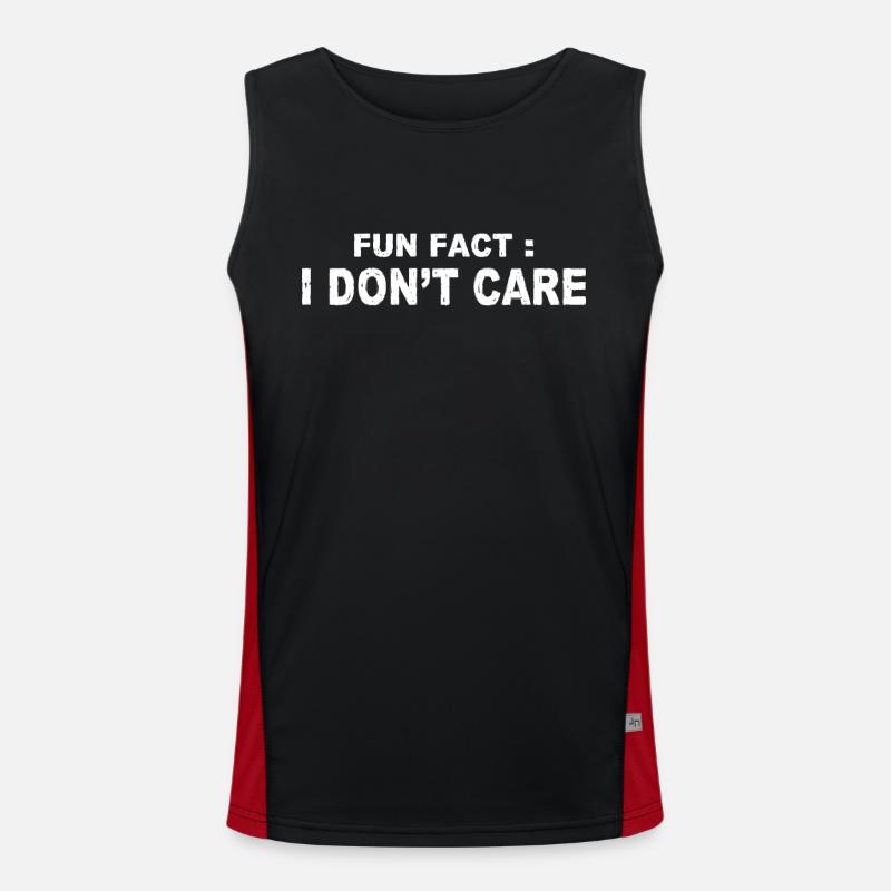 Fun Fact: Das ist mir egal Funktionelles Kontrast-Tank Top für Männer 