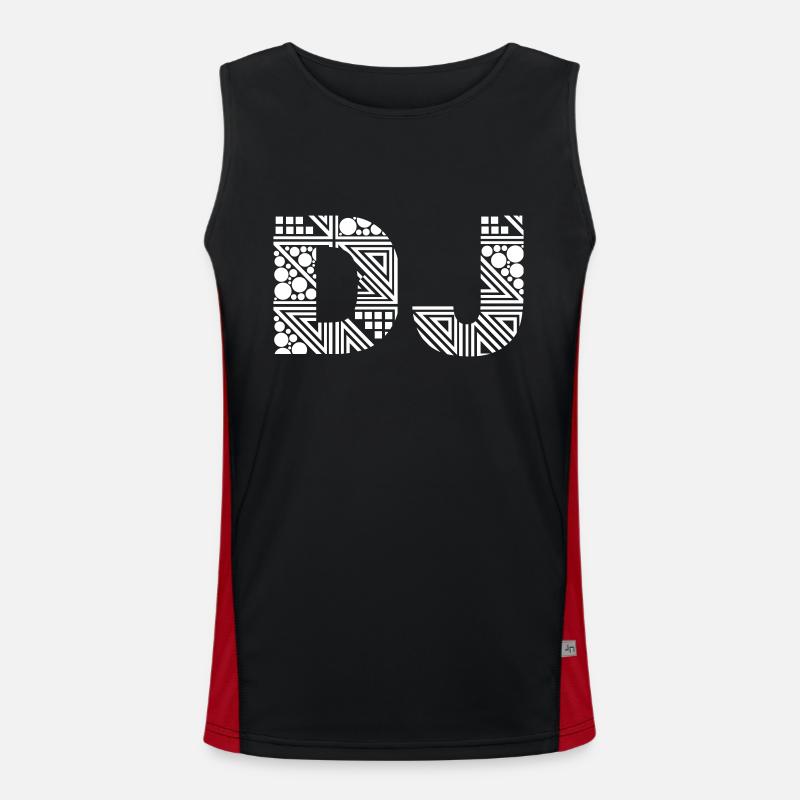 DJ Funktionelles Kontrast-Tank Top für Männer 
