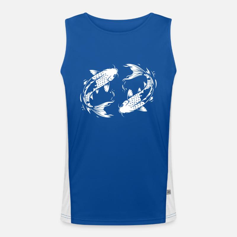 Koi Fish Carpe Débardeur respirant contrasté Homme 