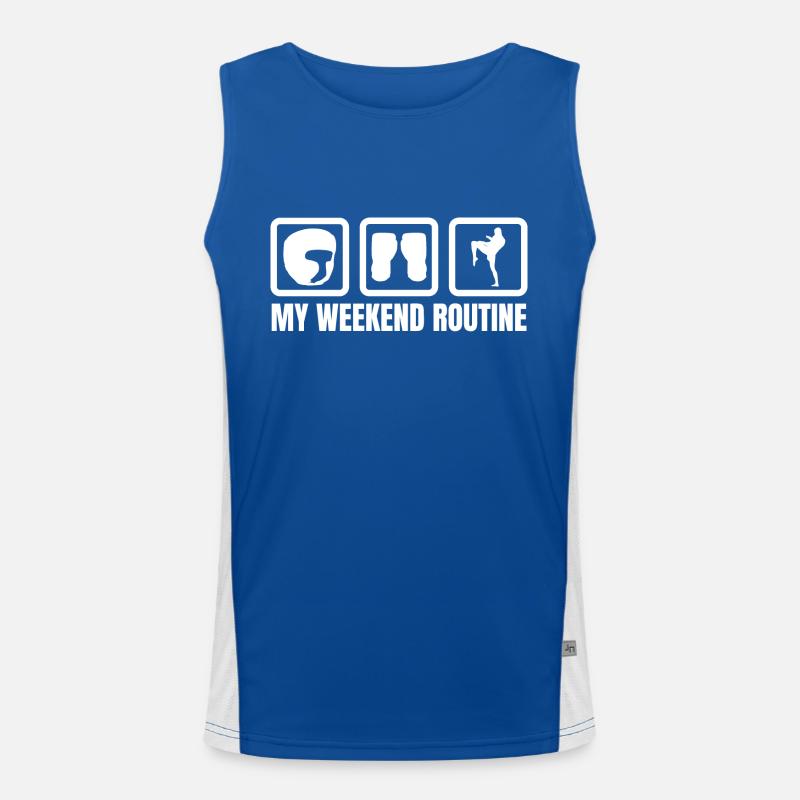 Ma routine du week-end Débardeur respirant contrasté Homme 