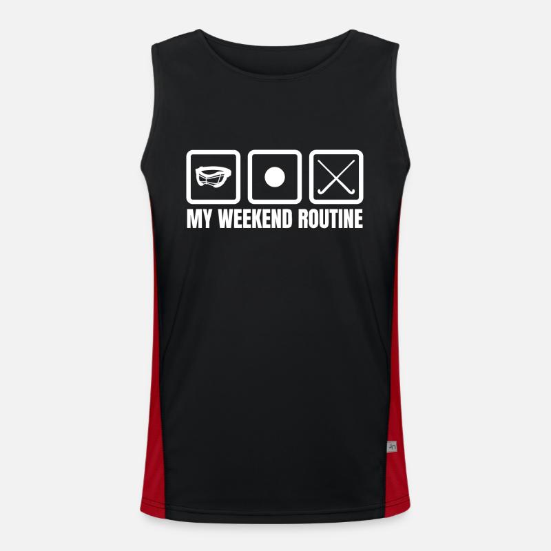 Meine Wochenendroutine Funktionelles Kontrast-Tank Top für Männer 
