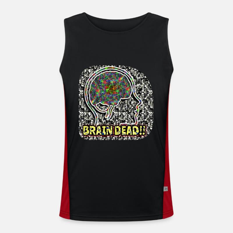 Brain Daed !! Funktionelles Kontrast-Tank Top für Männer 