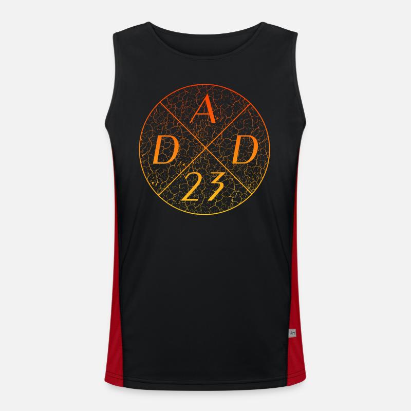 DAD 23 dad23 Funktionelles Kontrast-Tank Top für Männer 