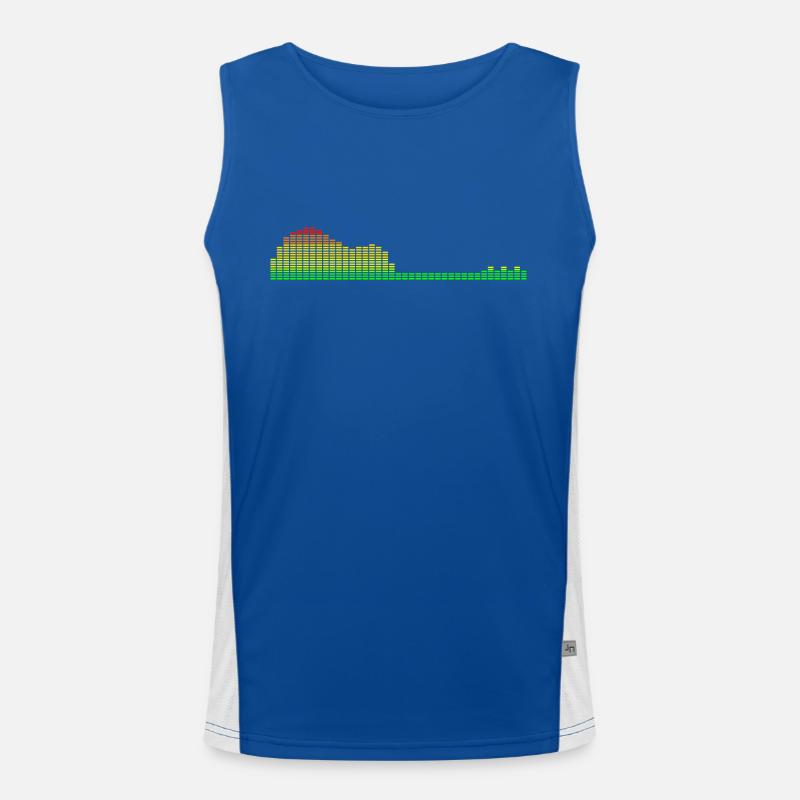 Guitar Shape Equalizer Men's Functional Contrast Tank Top 