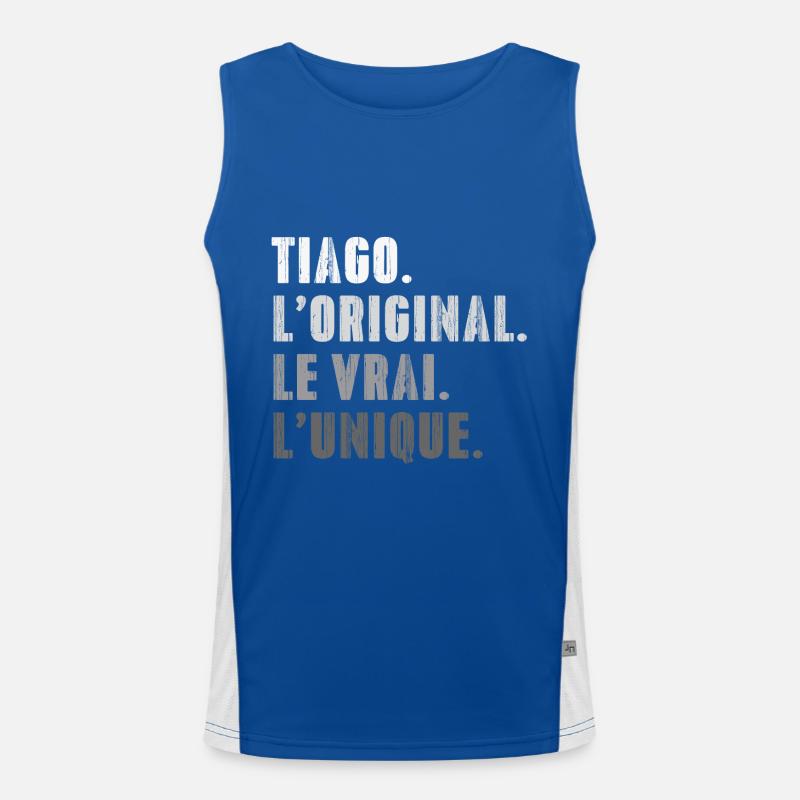 Tiago Das Original Das Echte Das Einzigartige Funktionelles Kontrast-Tank Top für Männer 