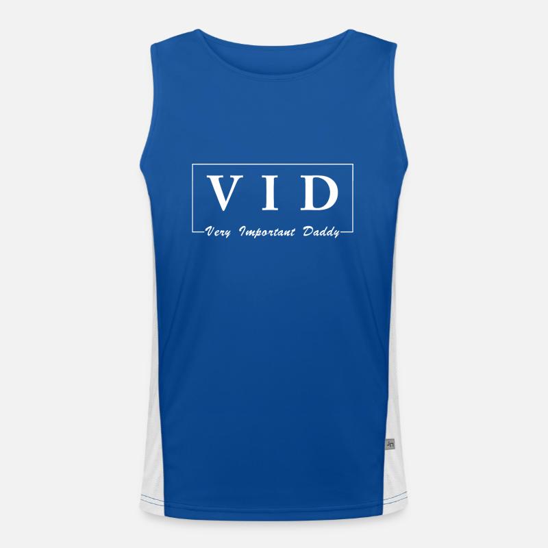 VID Very Important Daddy Funktionelles Kontrast-Tank Top für Männer 