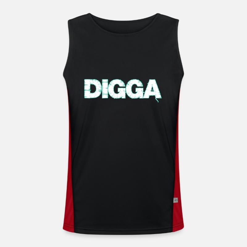 Digga Funktionelles Kontrast-Tank Top für Männer 