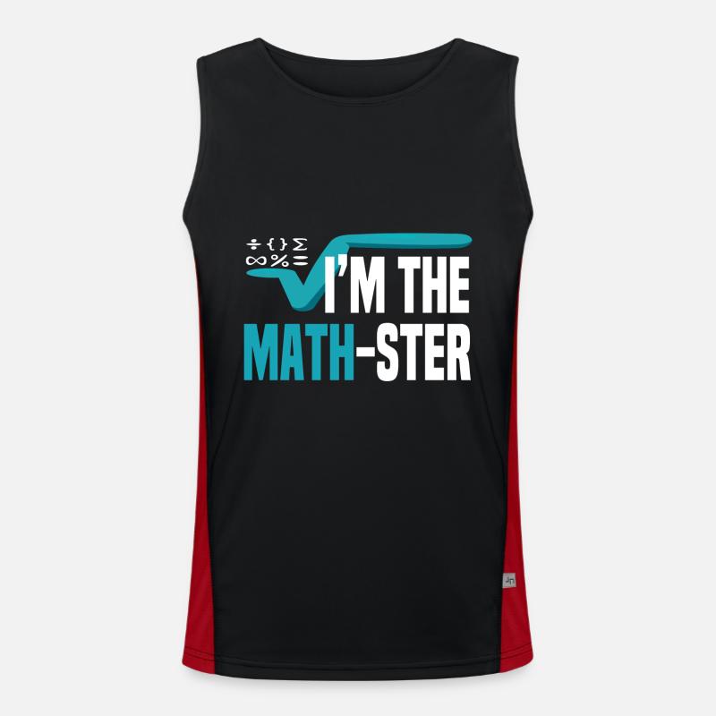 Je Suis Le Math-Ster Mathématicien Mathématiques Débardeur respirant contrasté Homme 