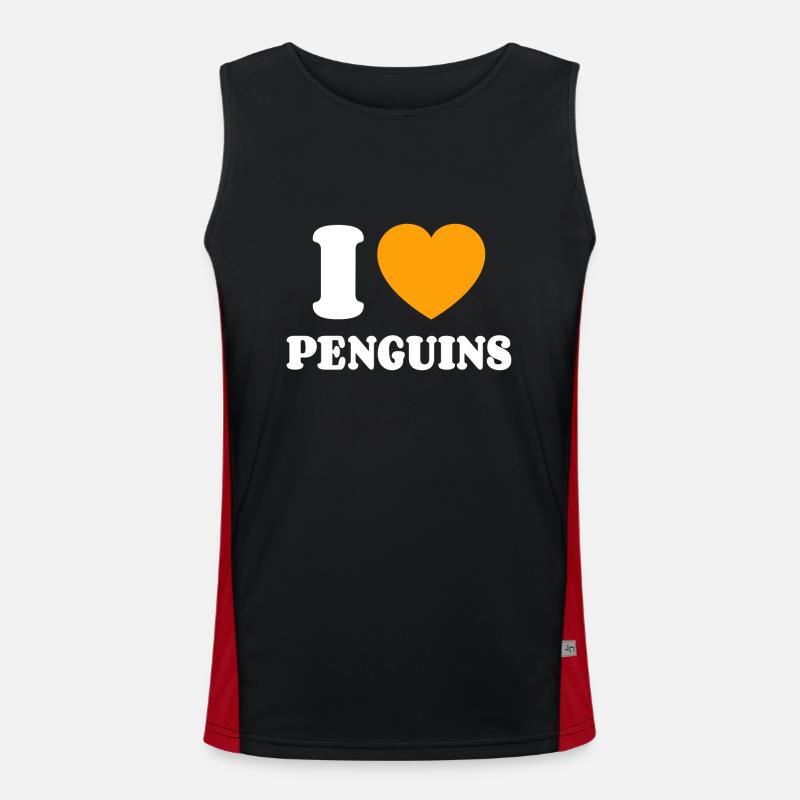 J’aime les pingouins Débardeur respirant contrasté Homme 