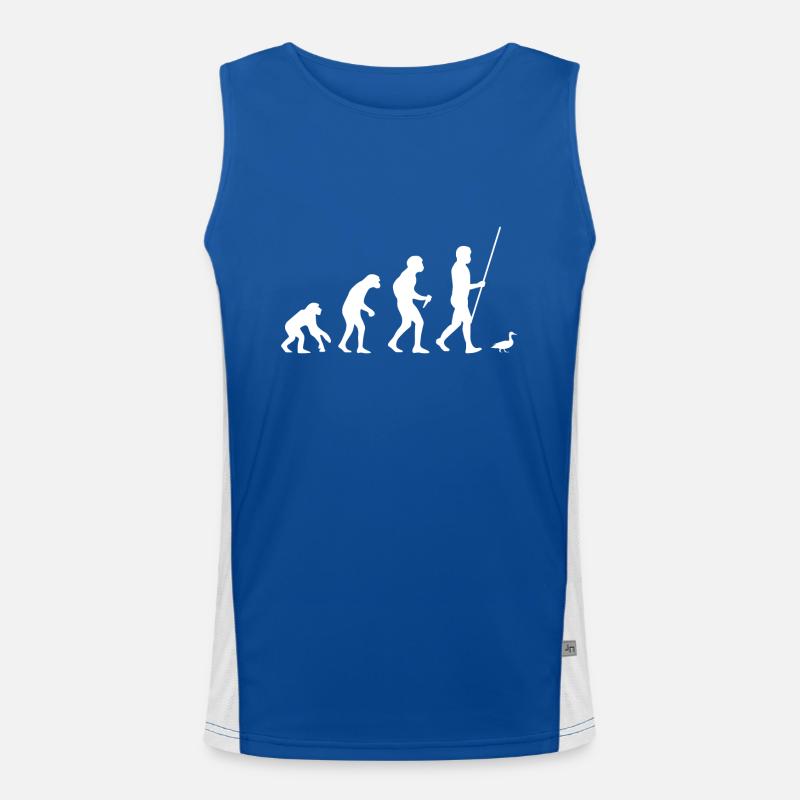 Ente Evolution Funktionelles Kontrast-Tank Top für Männer 