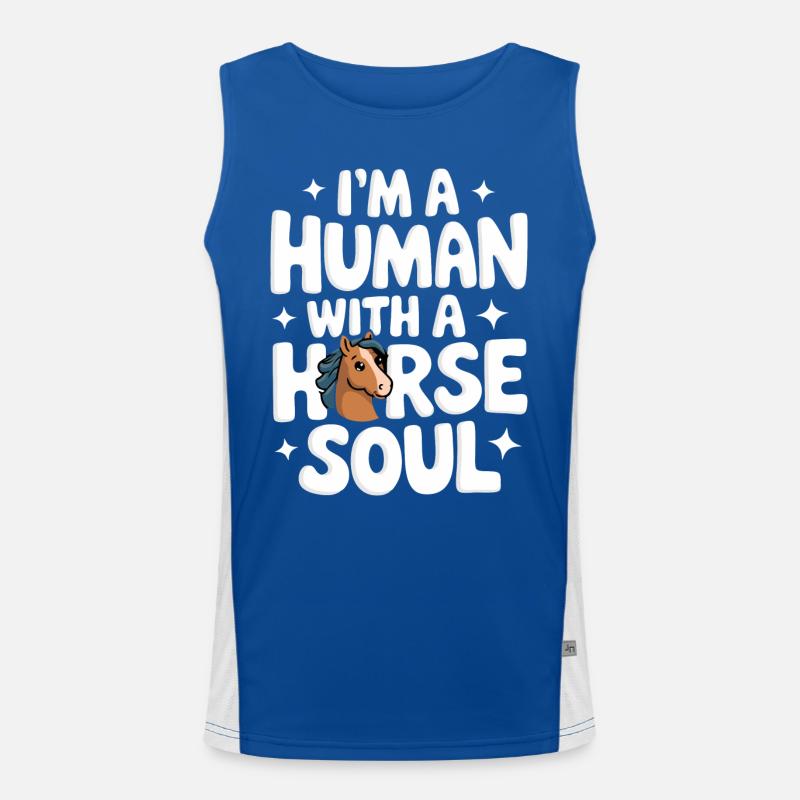 Cheval Équitation Équitation Saut d’obstacles Débardeur respirant contrasté Homme 