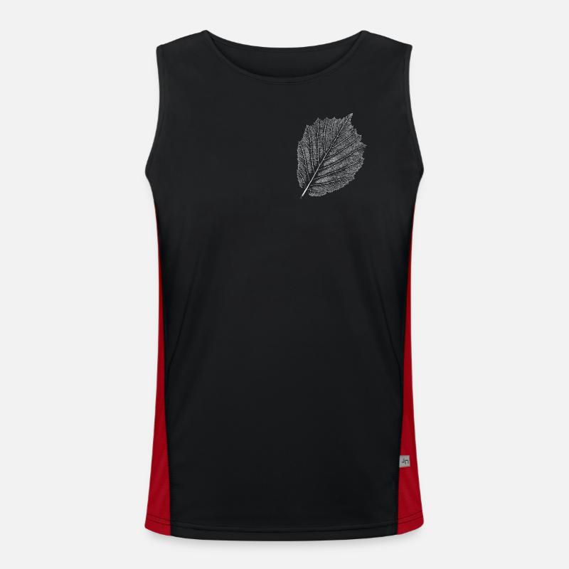 Blatt / Hasel / Haselnuss Funktionelles Kontrast-Tank Top für Männer 