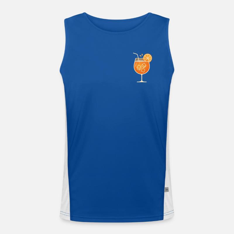 Party Spritz Glas Geschenkidee Funktionelles Kontrast-Tank Top für Männer 