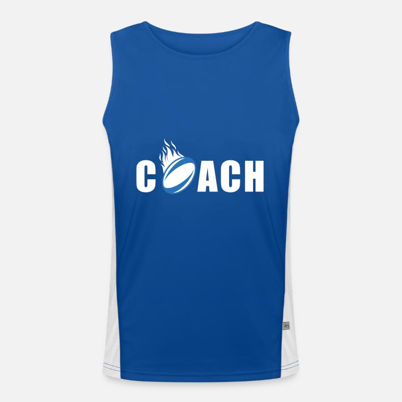 Trainer der Rugby-Mannschaft Funktionelles Kontrast-Tank Top für Männer 