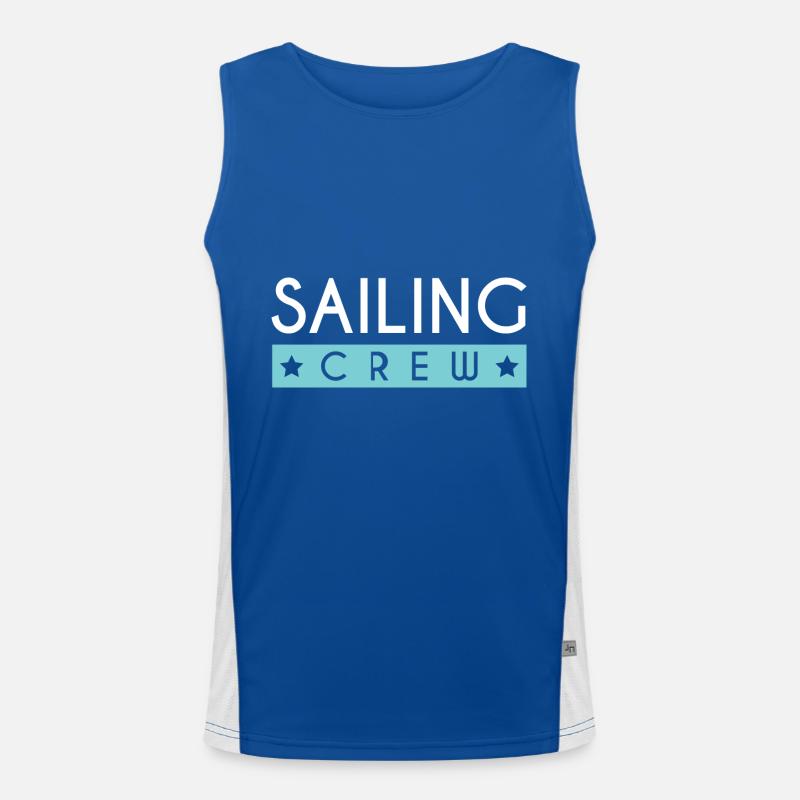 Sailing Crew Funktionelles Kontrast-Tank Top für Männer 
