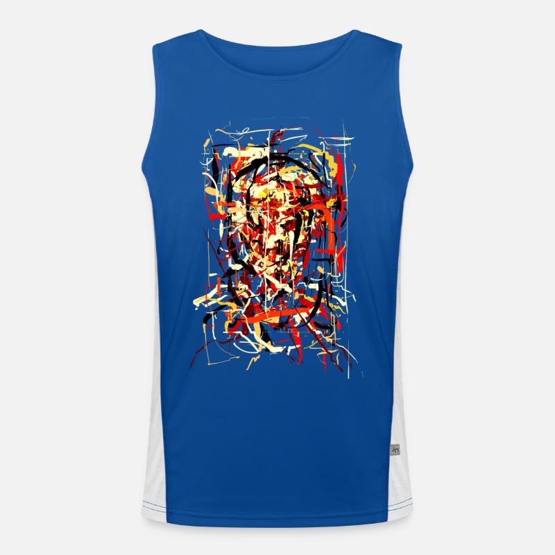 Flaming Devil Men's Functional Contrast Tank Top 