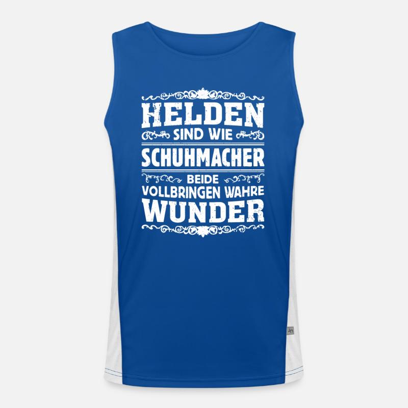 Schuhmacher - Helden Funktionelles Kontrast-Tank Top für Männer 