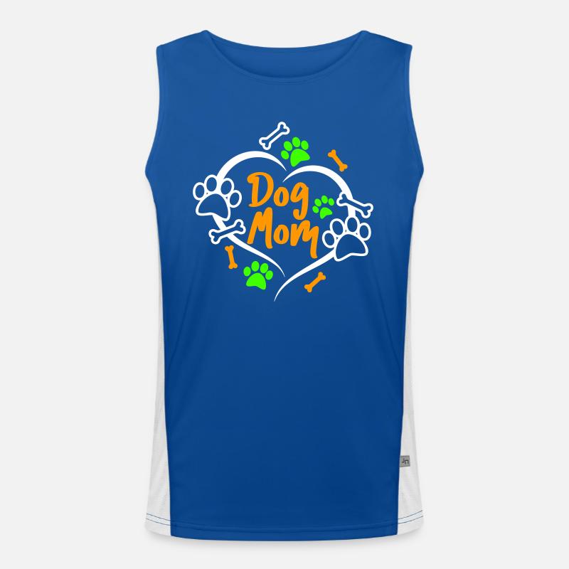 MUTTER HUNDEN LIEBE MAMI HUND HUNDE MUTTI MOTIVE Funktionelles Kontrast-Tank Top für Männer 
