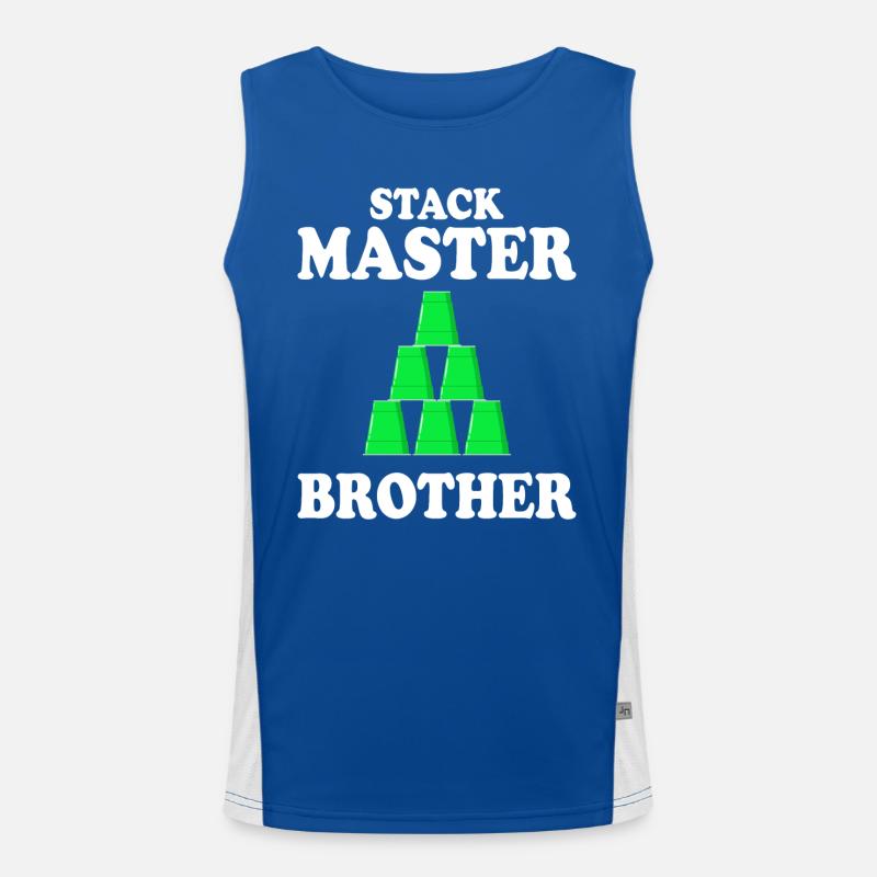 Cups Stacker Sport Stacking Brother Men's Functional Contrast Tank Top 