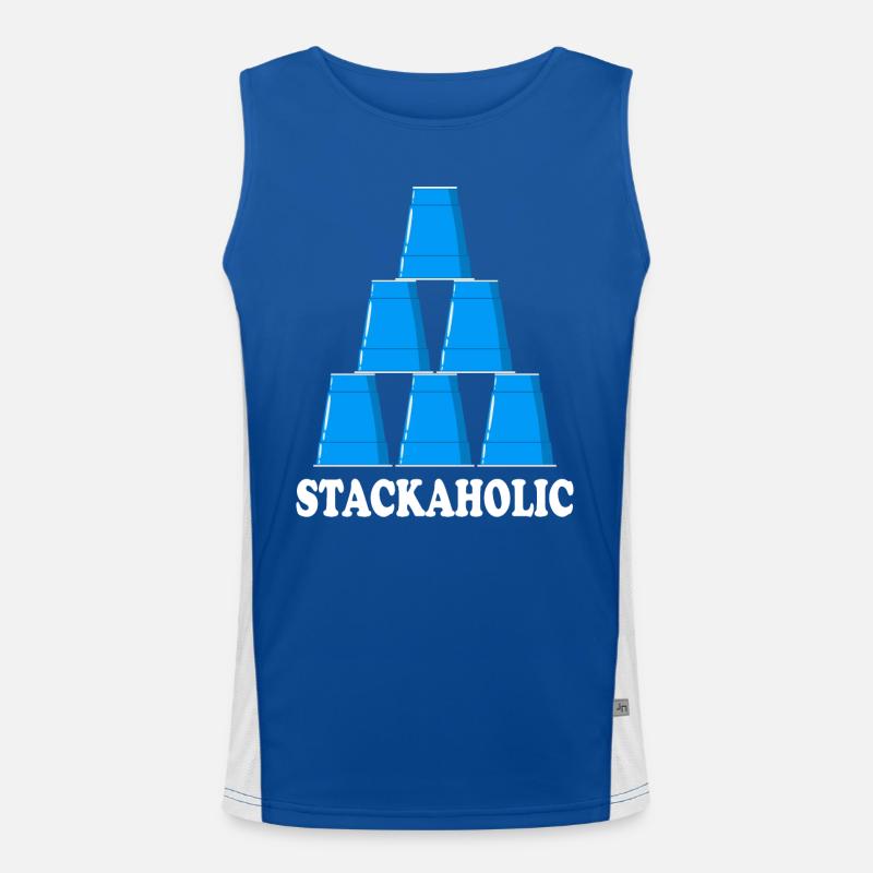 Cup Stacing Stackaholic Sport Stacking Funktionelles Kontrast-Tank Top für Männer 