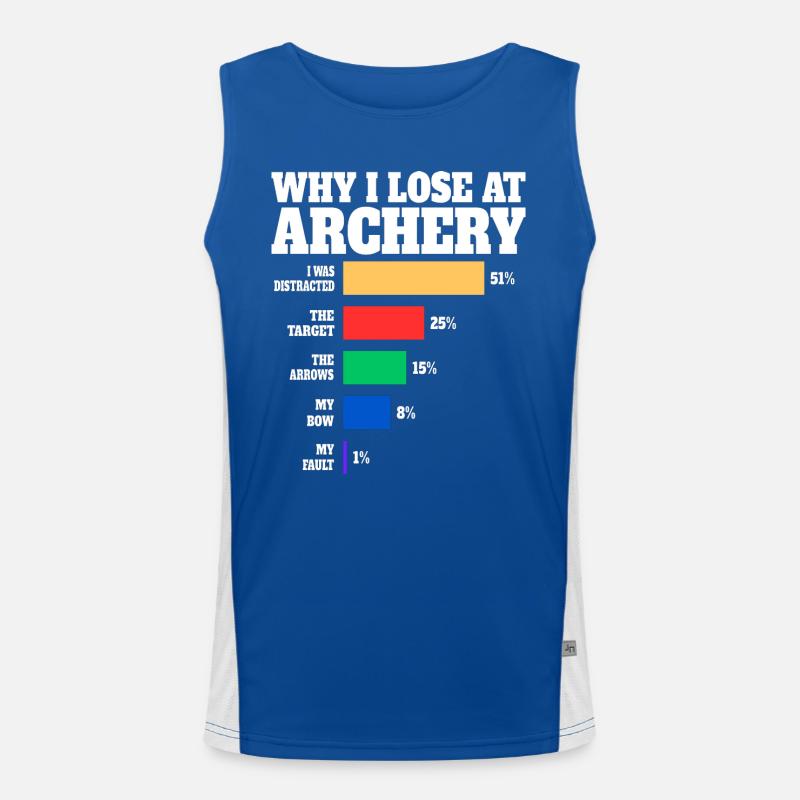 Archery Archer Humor Archery Men's Functional Contrast Tank Top 