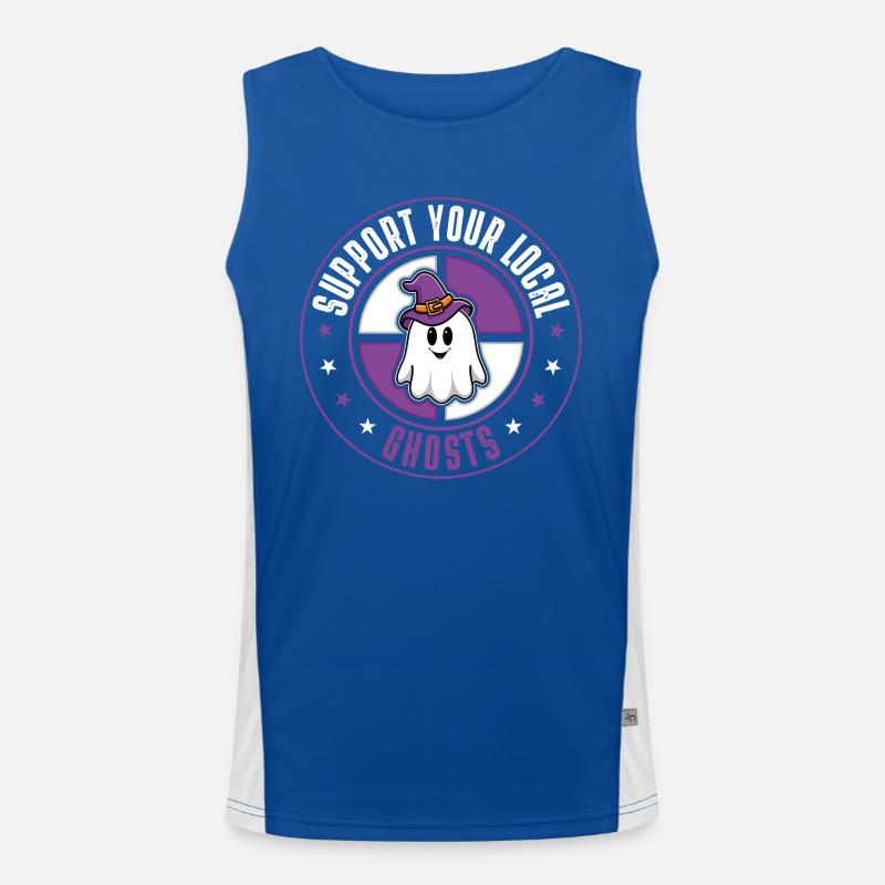Ghosts Funktionelles Kontrast-Tank Top für Männer 