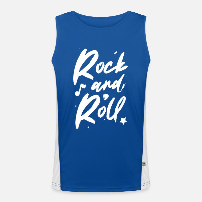 Rock 'n' Roll Funktionelles Kontrast-Tank Top für Männer 