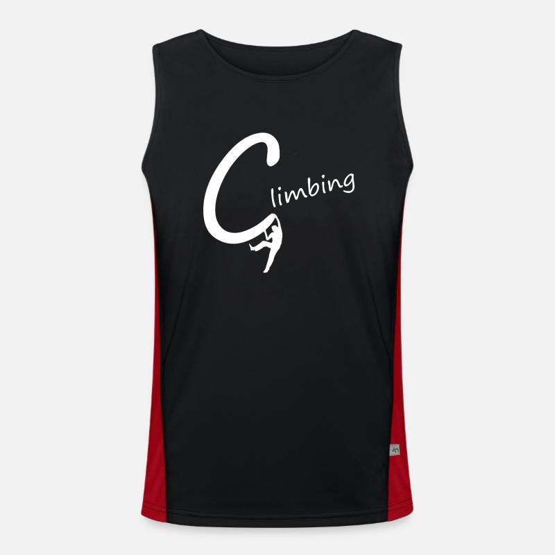 climbing klettern bouldern Funktionelles Kontrast-Tank Top für Männer 