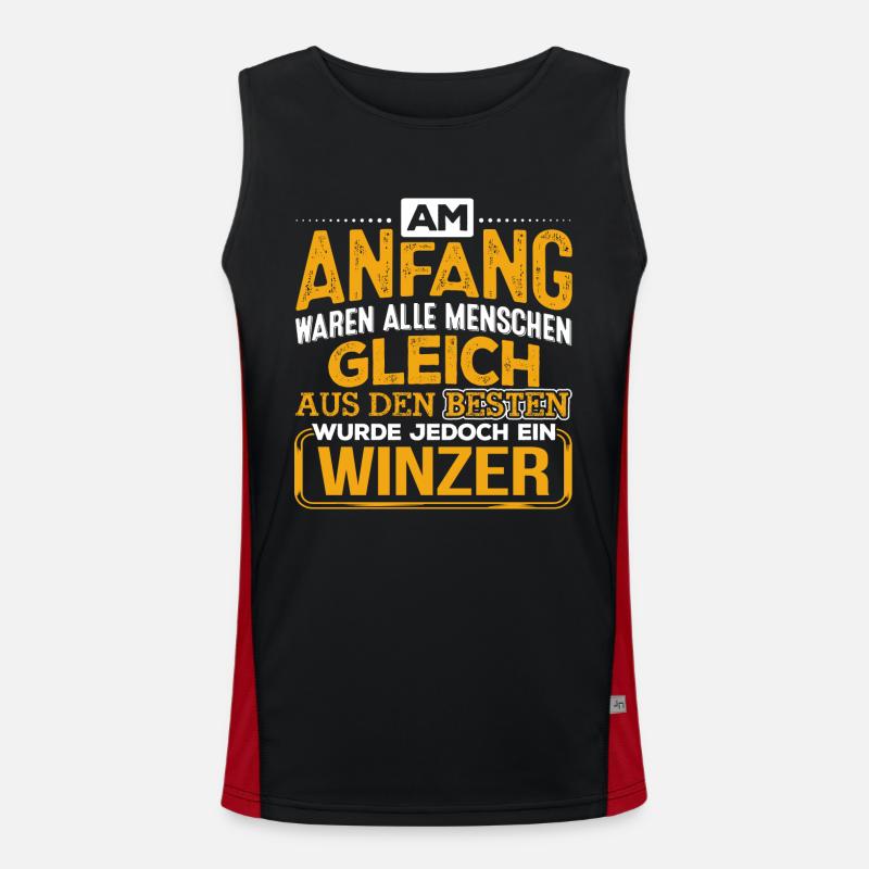 WINZER - Der Beste Funktionelles Kontrast-Tank Top für Männer 