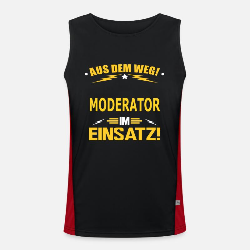 MODERATOR Funktionelles Kontrast-Tank Top für Männer 