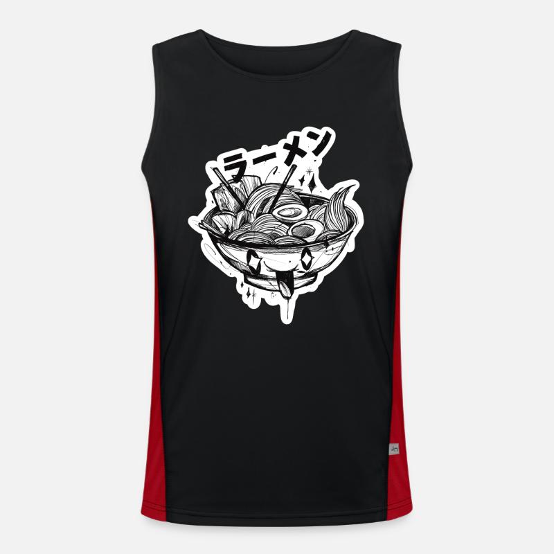 Ramen Schale Funktionelles Kontrast-Tank Top für Männer 